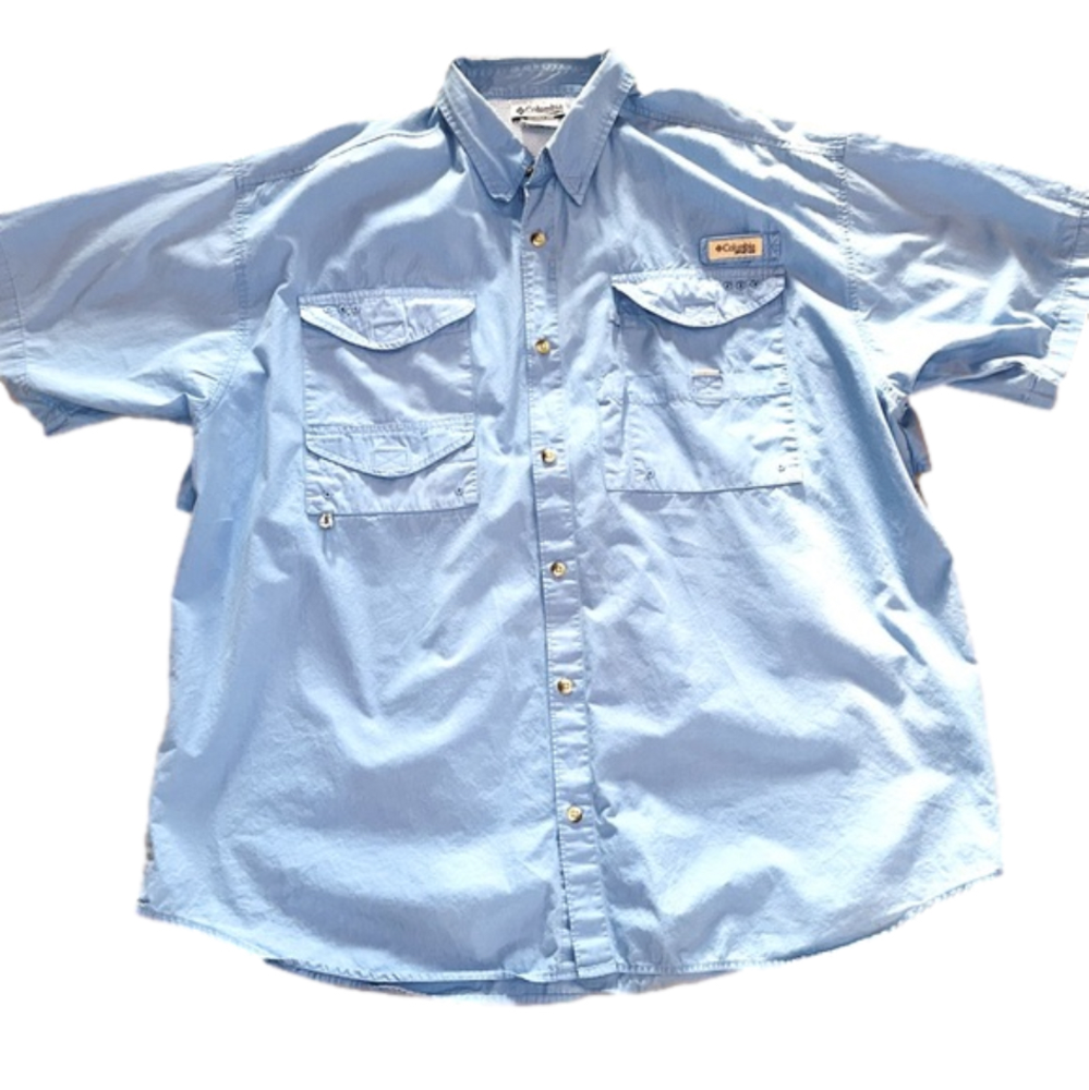 Columbia PFG Performance Fishing Shirt 7130 Vented back, Multi use pocke…